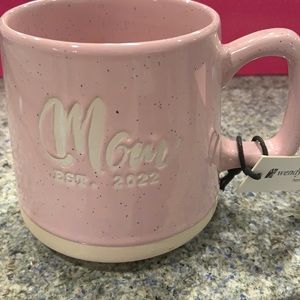 Mom Est 2022 - Mug - Pink - stoneware - Mom established 2022 - baby - girl - boy